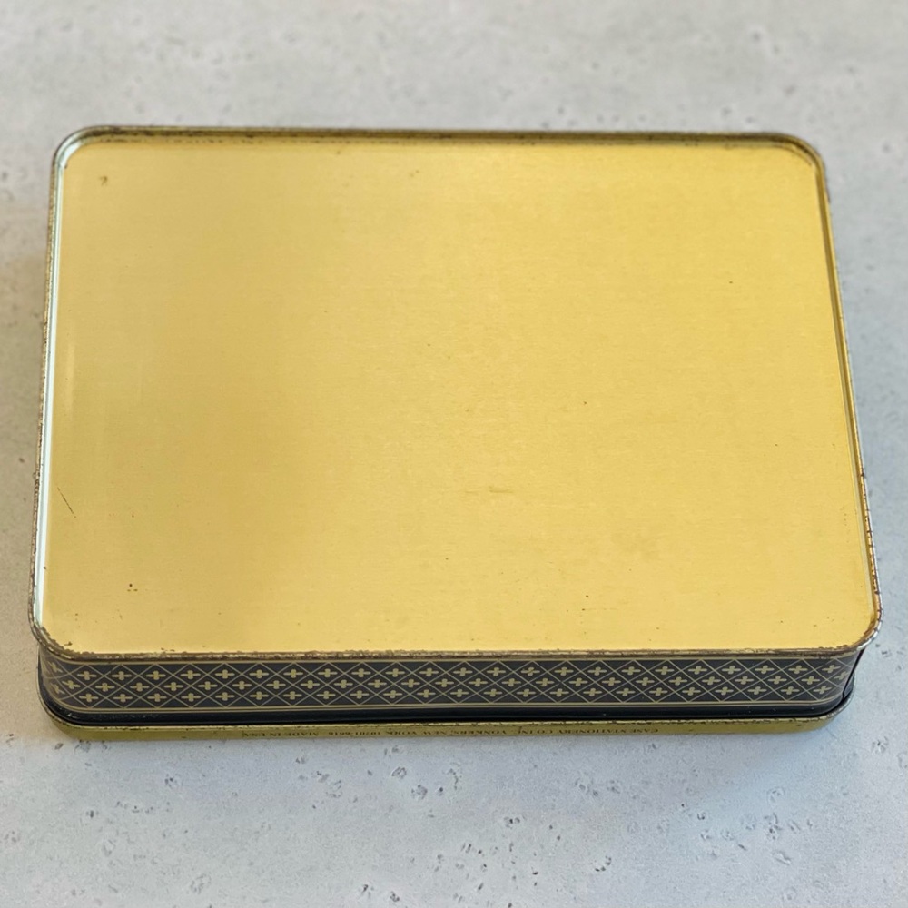 Vintage 1995 Stephen Lawrence Co Cat Tin Metal Lidded Box Case Stationery Co. - Picture 6 of 7